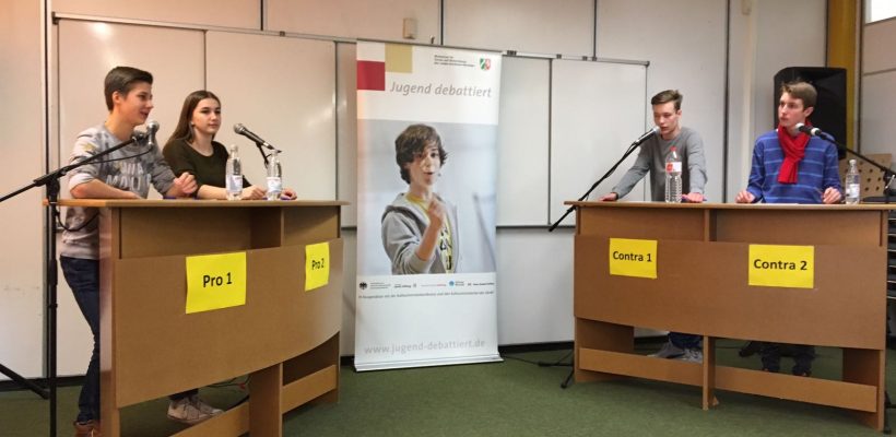 „Jugend debattiert“ zu Gast am GBG